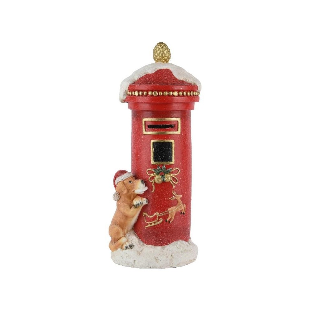 CASSETTA POSTALE H.70CM. NATALIZIA CON CANE